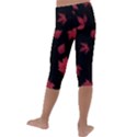 Red Autumn Leaves Autumn Forest Kids  Lightweight Velour Capri Leggings  View4