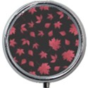 Red Autumn Leaves Autumn Forest Mini Round Pill Box View1