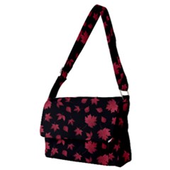 Red Autumn Leaves Autumn Forest Full Print Messenger Bag (m) by Ravend