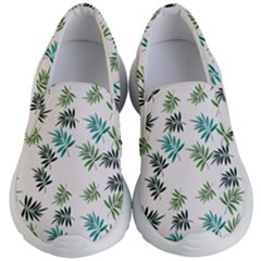 Leaves Plant Design Template Kids Lightweight Slip Ons by Ravend