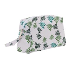 Leaves Plant Design Template Wristlet Pouch Bag (medium)