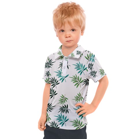 Leaves Plant Design Template Kids  Polo Tee by Ravend