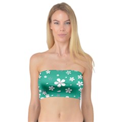 Pattern Background Daisy Flower Floral Bandeau Top by Ravend