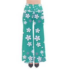 Pattern Background Daisy Flower Floral So Vintage Palazzo Pants by Ravend