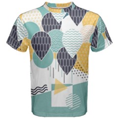 Abstract Balloon Pattern Decoration Men s Cotton Tee by Ravend