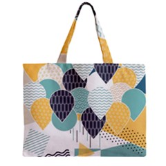 Abstract Balloon Pattern Decoration Zipper Mini Tote Bag by Ravend