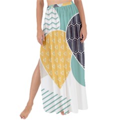 Abstract Balloon Pattern Decoration Maxi Chiffon Tie-up Sarong by Ravend