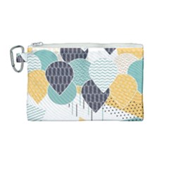 Abstract Balloon Pattern Decoration Canvas Cosmetic Bag (medium) by Ravend