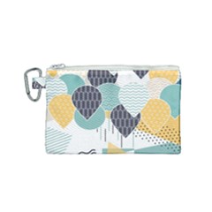 Abstract Balloon Pattern Decoration Canvas Cosmetic Bag (small) by Ravend