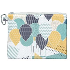 Abstract Balloon Pattern Decoration Canvas Cosmetic Bag (xxl) by Ravend