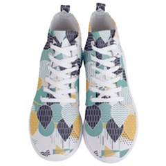 Abstract Balloon Pattern Decoration Men s Lightweight High Top Sneakers by Ravend