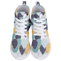 Abstract Balloon Pattern Decoration Women s Lightweight High Top Sneakers by Ravend