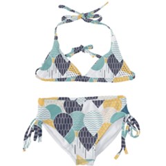 Abstract Balloon Pattern Decoration Kids  Classic Bikini Set by Ravend