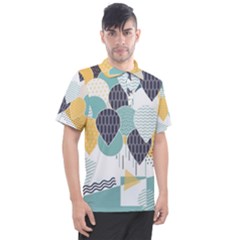 Abstract Balloon Pattern Decoration Men s Polo Tee by Ravend