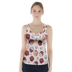 Cake Cupcake Sweet Dessert Food Racer Back Sports Top by Ravend