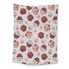 Cake Cupcake Sweet Dessert Food Medium Tapestry by Ravend