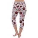 Cake Cupcake Sweet Dessert Food Lightweight Velour Capri Yoga Leggings View4