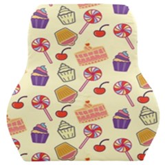 Cupcake Pattern Lollipop Car Seat Back Cushion  by Ravend