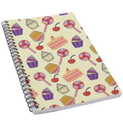 Cupcake Pattern Lollipop 5 5  X 8 5  Notebook by Ravend