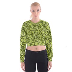 Flower Design Paradigm Start Cropped Sweatshirt by Ravend