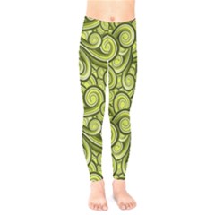 Flower Design Paradigm Start Kids  Leggings by Ravend