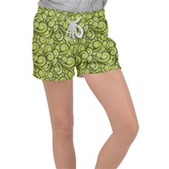 Flower Design Paradigm Start Velour Lounge Shorts by Ravend