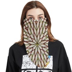 Kaleidoscope Line Triangle Pattern Face Covering Bandana (triangle) by Ravend