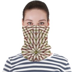 Kaleidoscope Line Triangle Pattern Face Seamless Bandana (adult) by Ravend