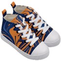 Abstract Background Texture Pattern Kids  Mid-Top Canvas Sneakers View3