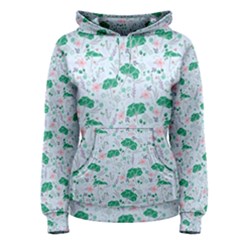 Illustration Flower Pattern Wallpaper Seamless Women s Pullover Hoodie by Ravend