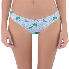 Illustration Flower Pattern Wallpaper Seamless Reversible Hipster Bikini Bottoms by Ravend