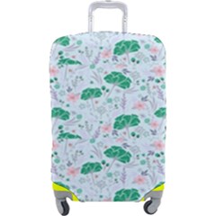 Illustration Flower Pattern Wallpaper Seamless Luggage Cover (large) by Ravend