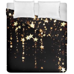 Stars Christmas Background Pattern Duvet Cover Double Side (california King Size) by danenraven