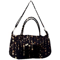 Stars Christmas Background Pattern Removal Strap Handbag by danenraven