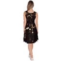 Stars Christmas Background Pattern Knee Length Skater Dress With Pockets View4