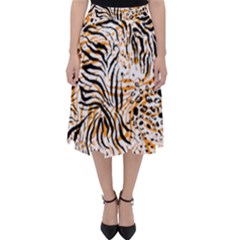 Tiger Pattern Background Classic Midi Skirt by danenraven