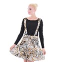 Tiger Pattern Background Suspender Skater Skirt View1