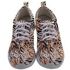 Tiger Pattern Background Mens Athletic Shoes by danenraven