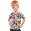 Tiger Pattern Background Kids  Sports Tee View1