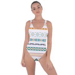 Pattern Colored Line Watercolor Painting Blue Color Splash Bring Sexy Back Swimsuit by danenraven