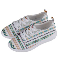 Pattern Colored Line Watercolor Painting Blue Color Splash Women s Lightweight Sports Shoes by danenraven