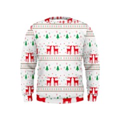 Christmas Illustration Texture Pattern Kids  Sweatshirt by danenraven