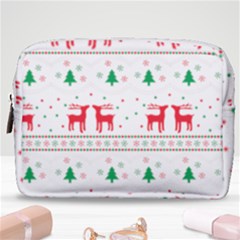 Christmas Illustration Texture Pattern Make Up Pouch (medium) by danenraven