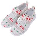 Christmas Illustration Texture Pattern Women s Velcro Strap Shoes View2