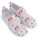 Christmas Illustration Texture Pattern Women s Velcro Strap Shoes View3