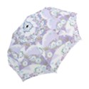 Purple Japanese Pattern Texture Violet Textile Folding Umbrellas View2