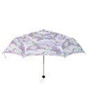 Purple Japanese Pattern Texture Violet Textile Folding Umbrellas View3