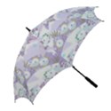 Purple Japanese Pattern Texture Violet Textile Golf Umbrellas View2