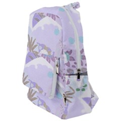 Purple Japanese Pattern Texture Violet Textile Travelers  Backpack by danenraven