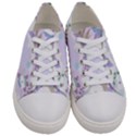 Purple Japanese Pattern Texture Violet Textile Men s Low Top Canvas Sneakers View1